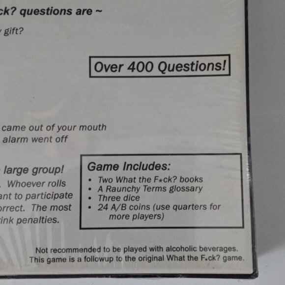 NEW What the F*ck? The Raunchy Version Drinking Party Game 2005 - Picture 6 of 6
